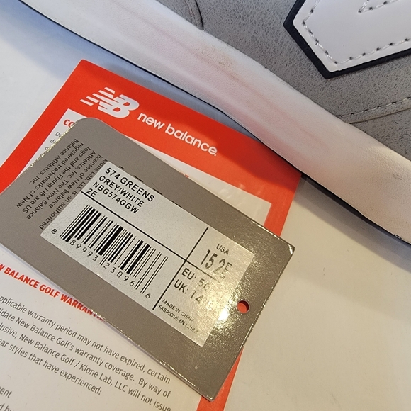 New Balance 574 Greens Waterproof Golf Shoe (Men) Size 15 2E Like New! - Picture 13 of 15